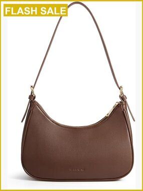 Vegan Leather Hobo Shoulder Bag Small Crossbody Purse